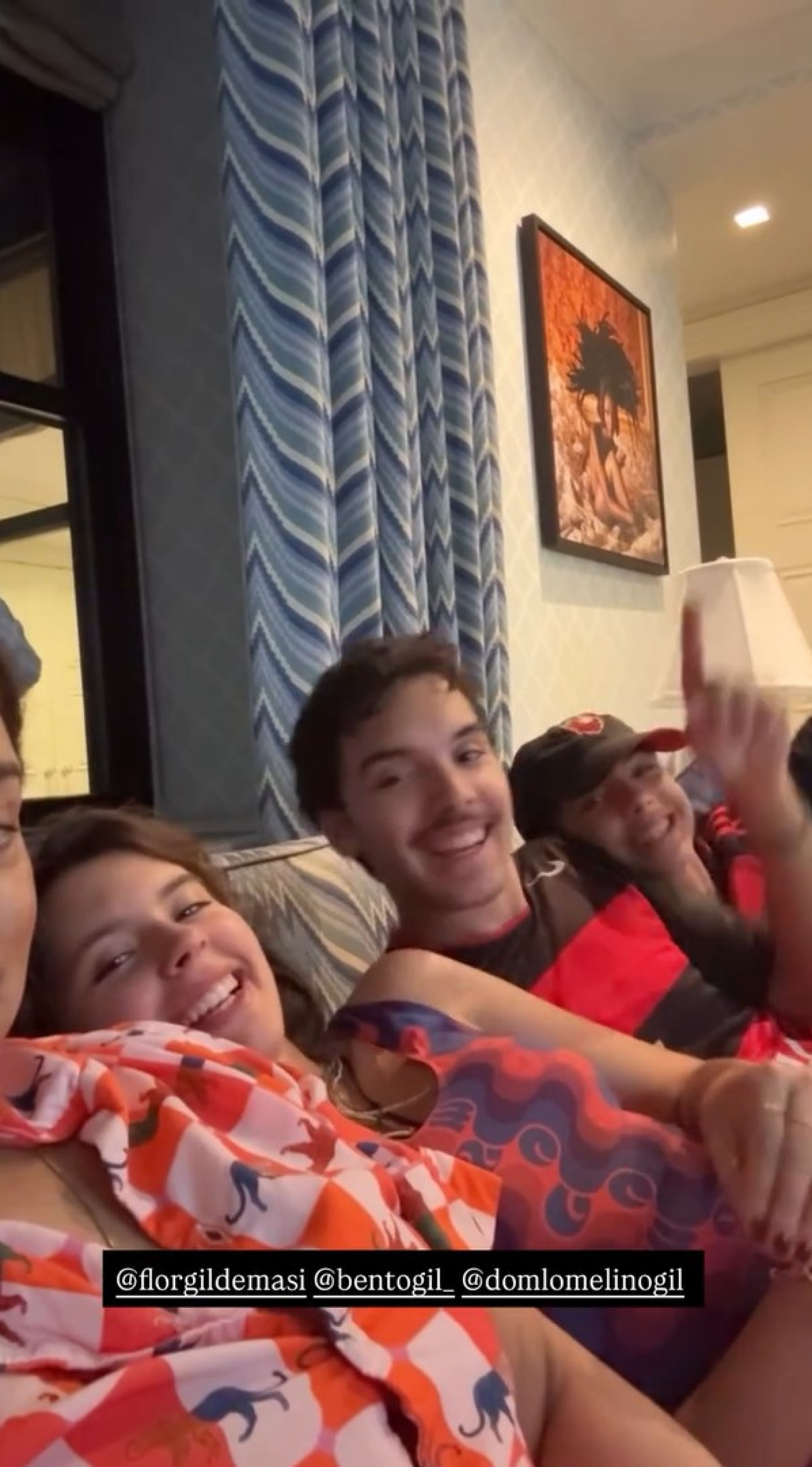 Preta Gil assiste ao jogo do Flamengo com os sobrinhos - Reprodução / Instagram