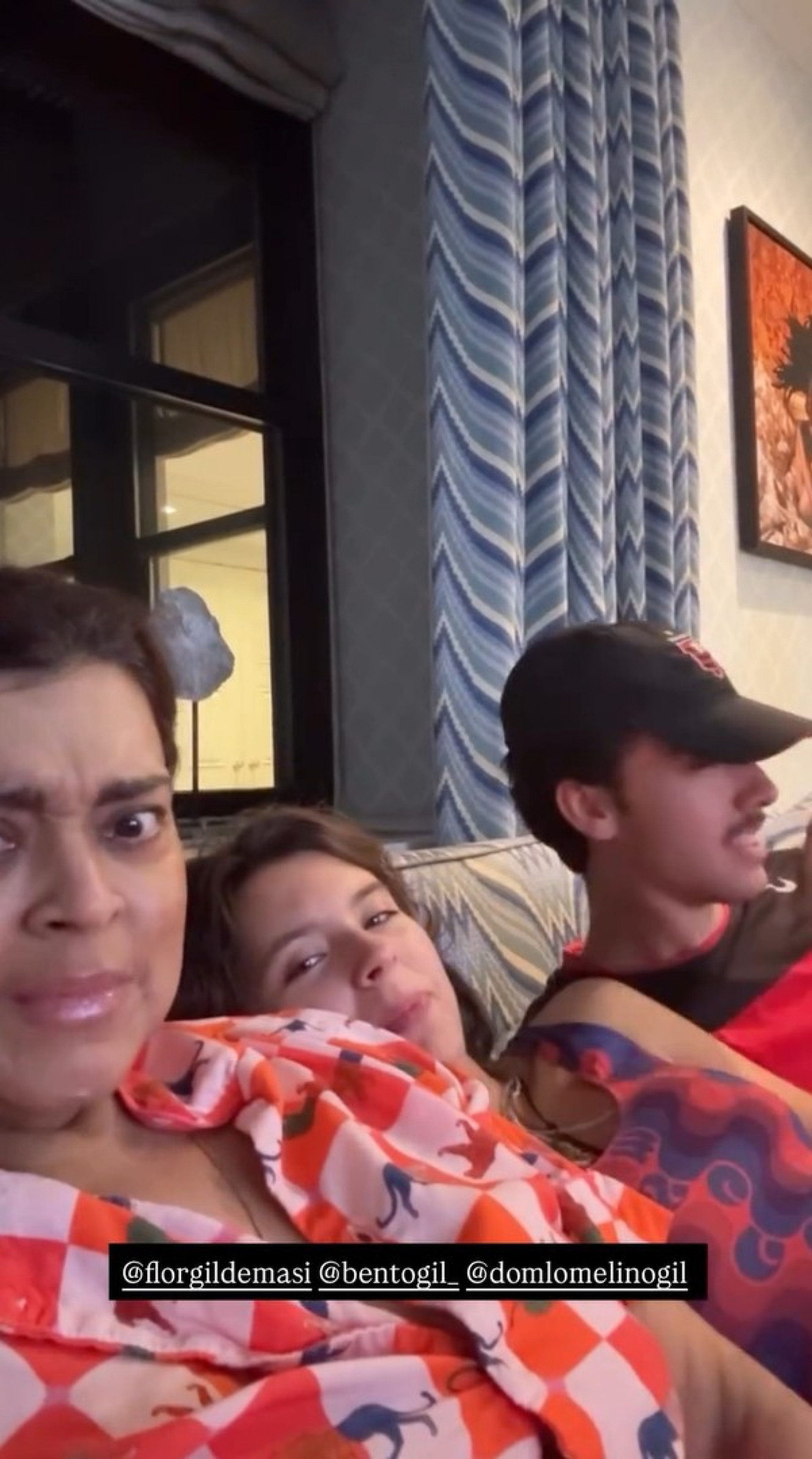 Preta Gil assiste ao jogo do Flamengo com os sobrinhos - Reprodução / Instagram