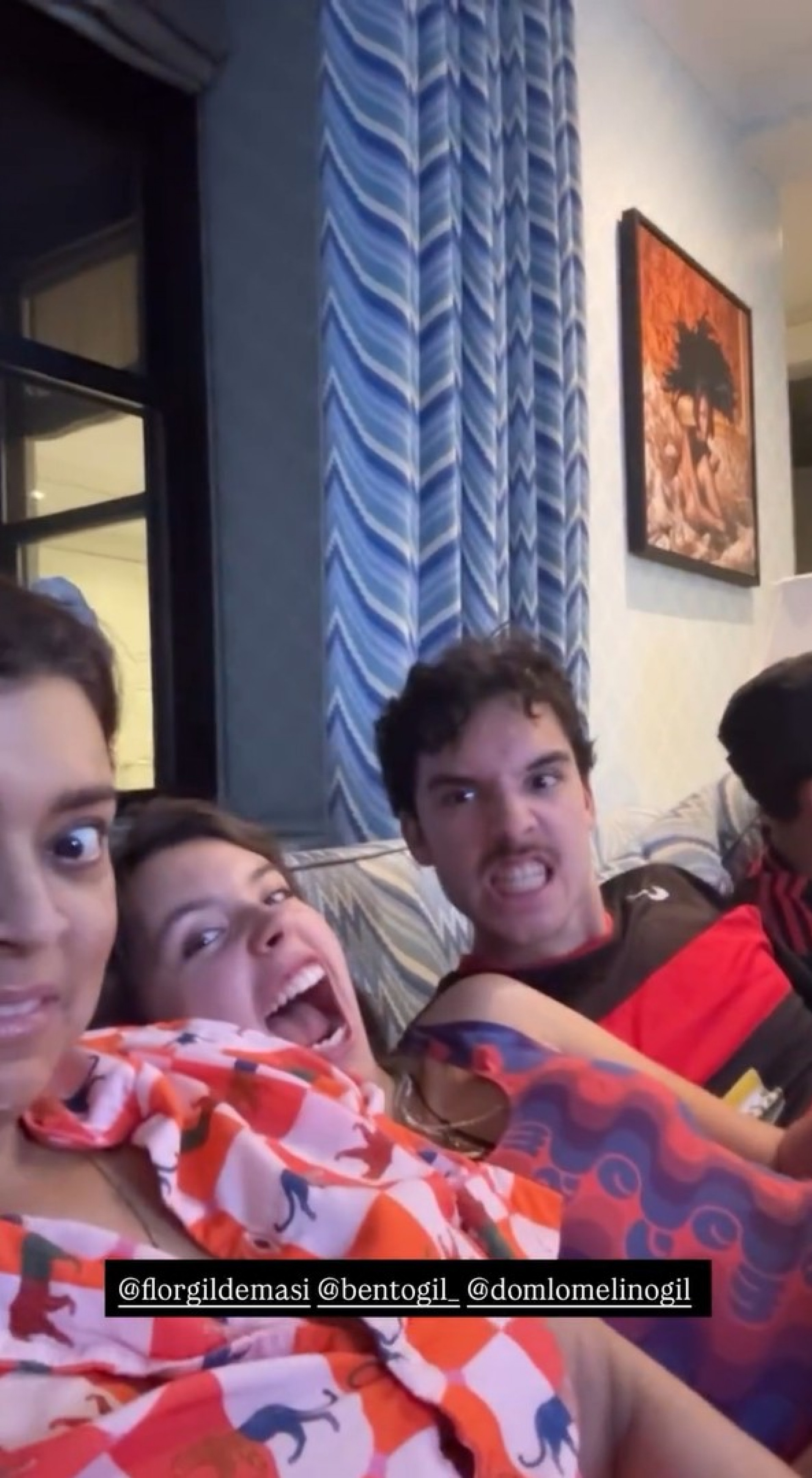 Preta Gil assiste ao jogo do Flamengo com os sobrinhos - Reprodução / Instagram