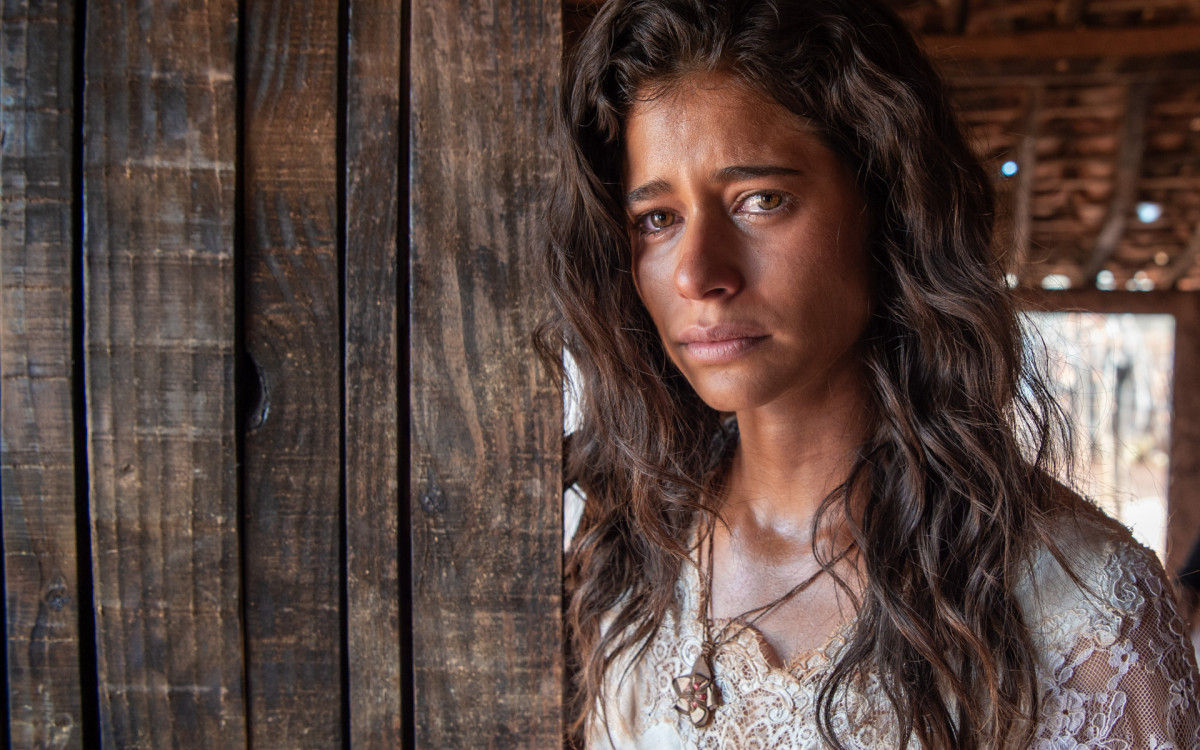 Isadora Cruz caracterizada como Rosa em 'Guerreiros do Sol'
 - Globo/Estevam Avellar