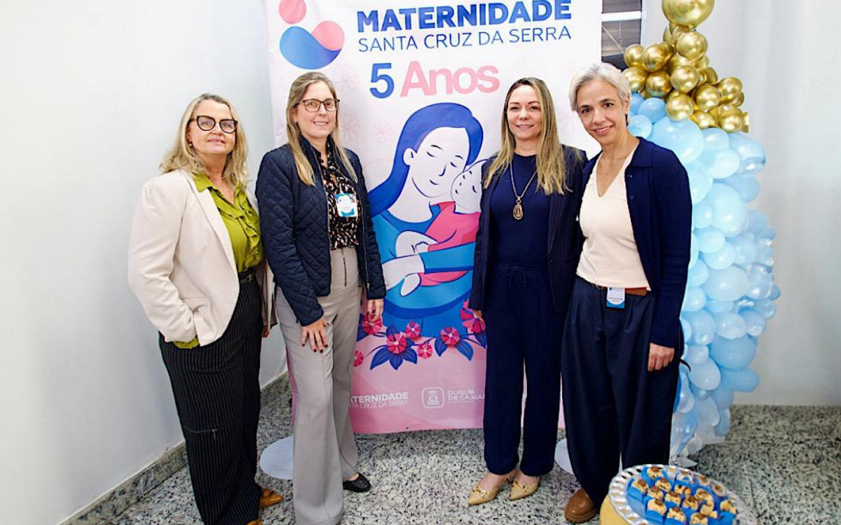 Maternidade de Santa Cruz da Serra completa cinco anos - Divulga&ccedil;&atilde;o