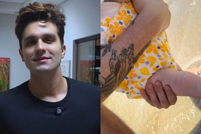 Vídeo! Filha de Luan Santana tem primeiro contato com o mar e emociona fãs: 'Muito perfeita'