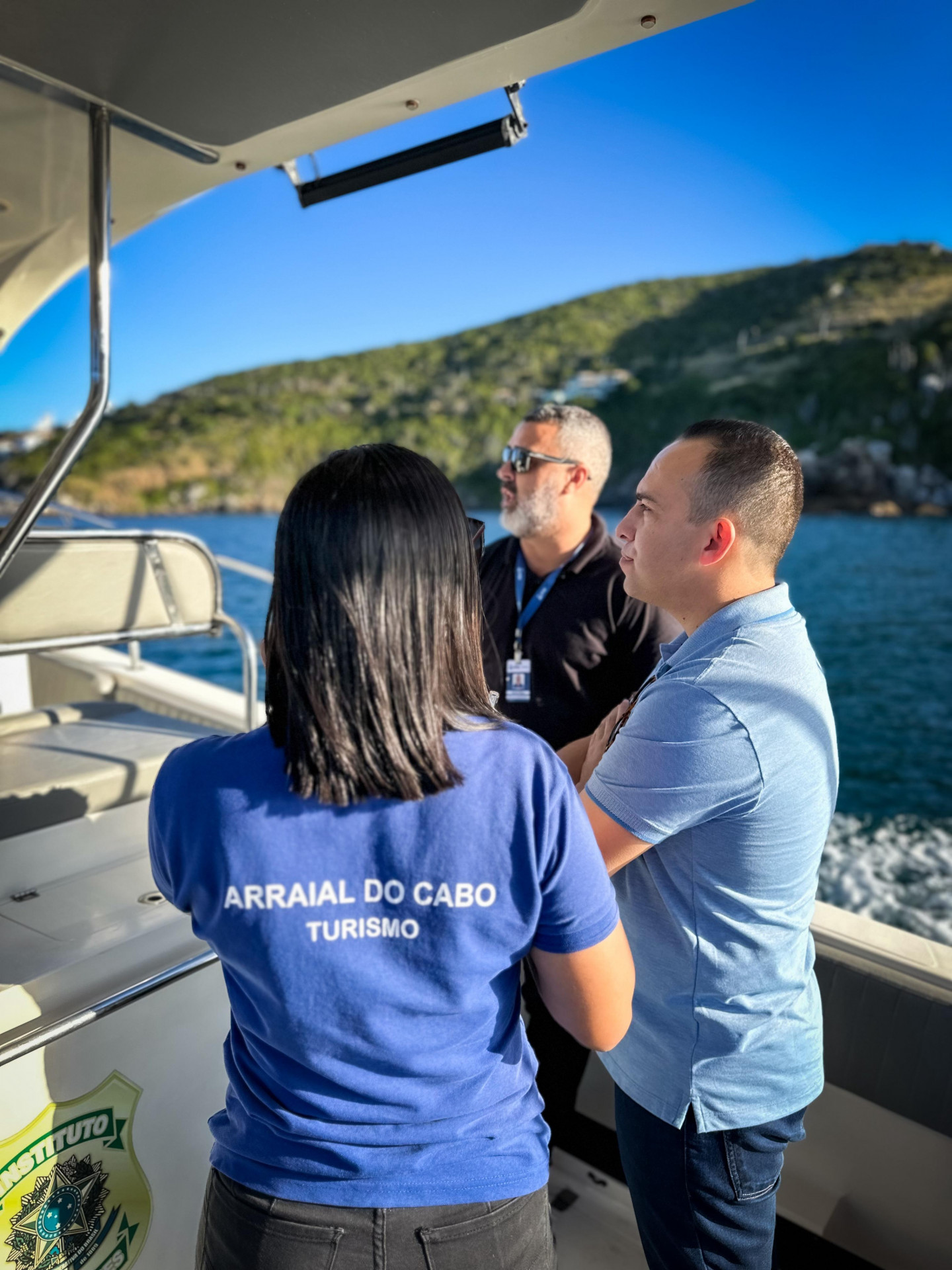 Durante a visita, uma comitiva de representantes de Arraial apresentou os principais atrativos turísticos do município - Ascom