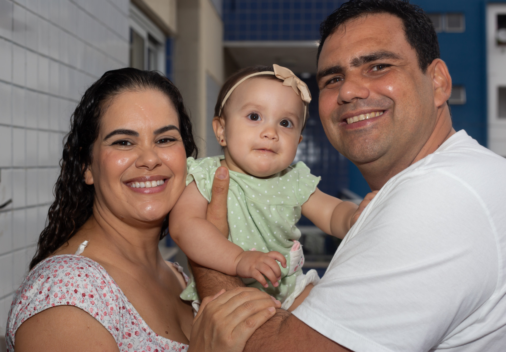 Gilciene Fran&ccedil;a e Bruno Monteiro s&atilde;o pais de Nina, de 8 meses - Erica Martin/Agencia O Dia