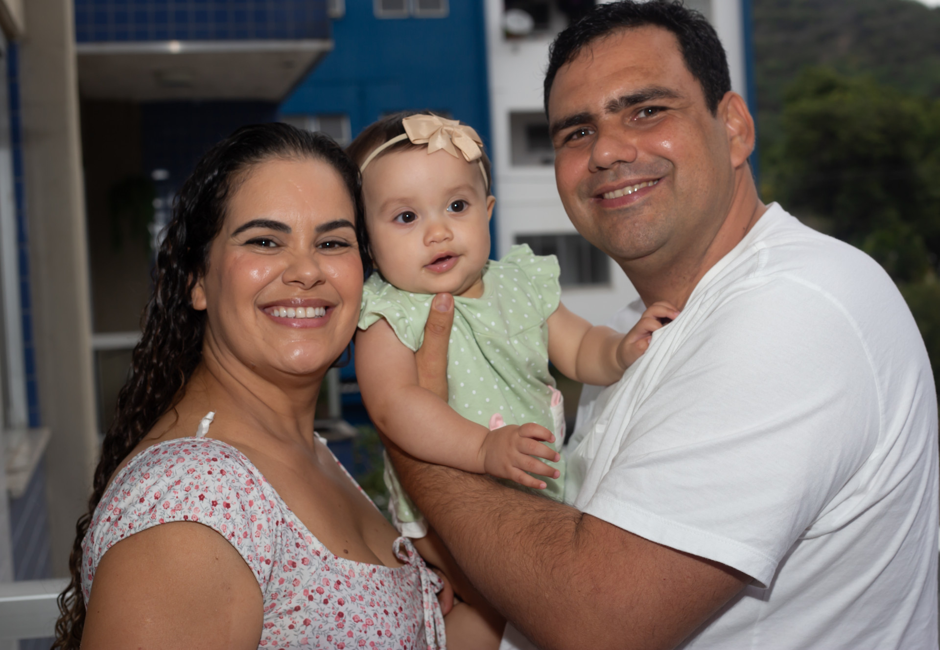 Gilciene Fran&ccedil;a e Bruno Monteiro s&atilde;o pais de Nina, de 8 meses - Erica Martin/Agencia O Dia