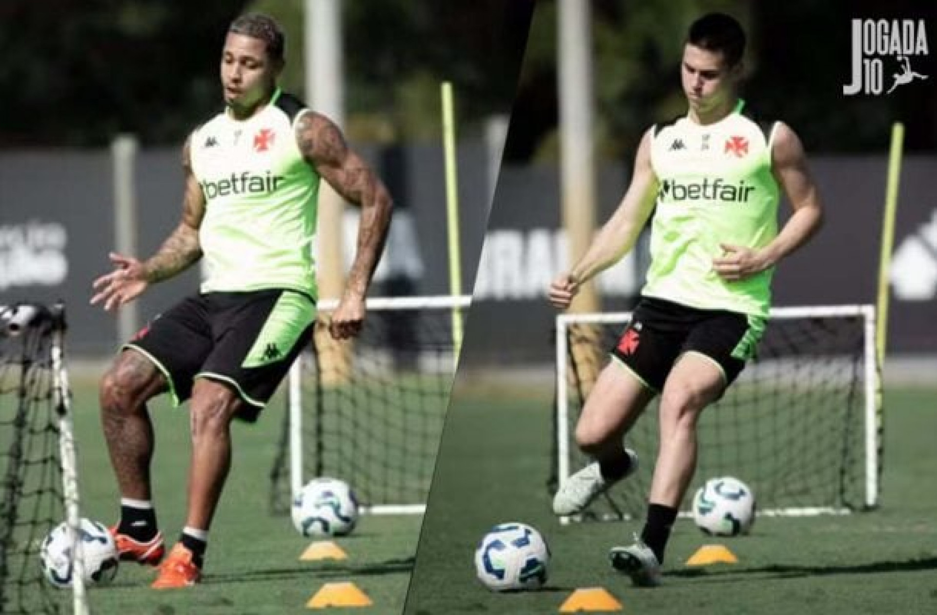 David e Estrella avan&ccedil;am na recupera&ccedil;&atilde;o e treinam sem limita&ccedil;&otilde;es no Vasco