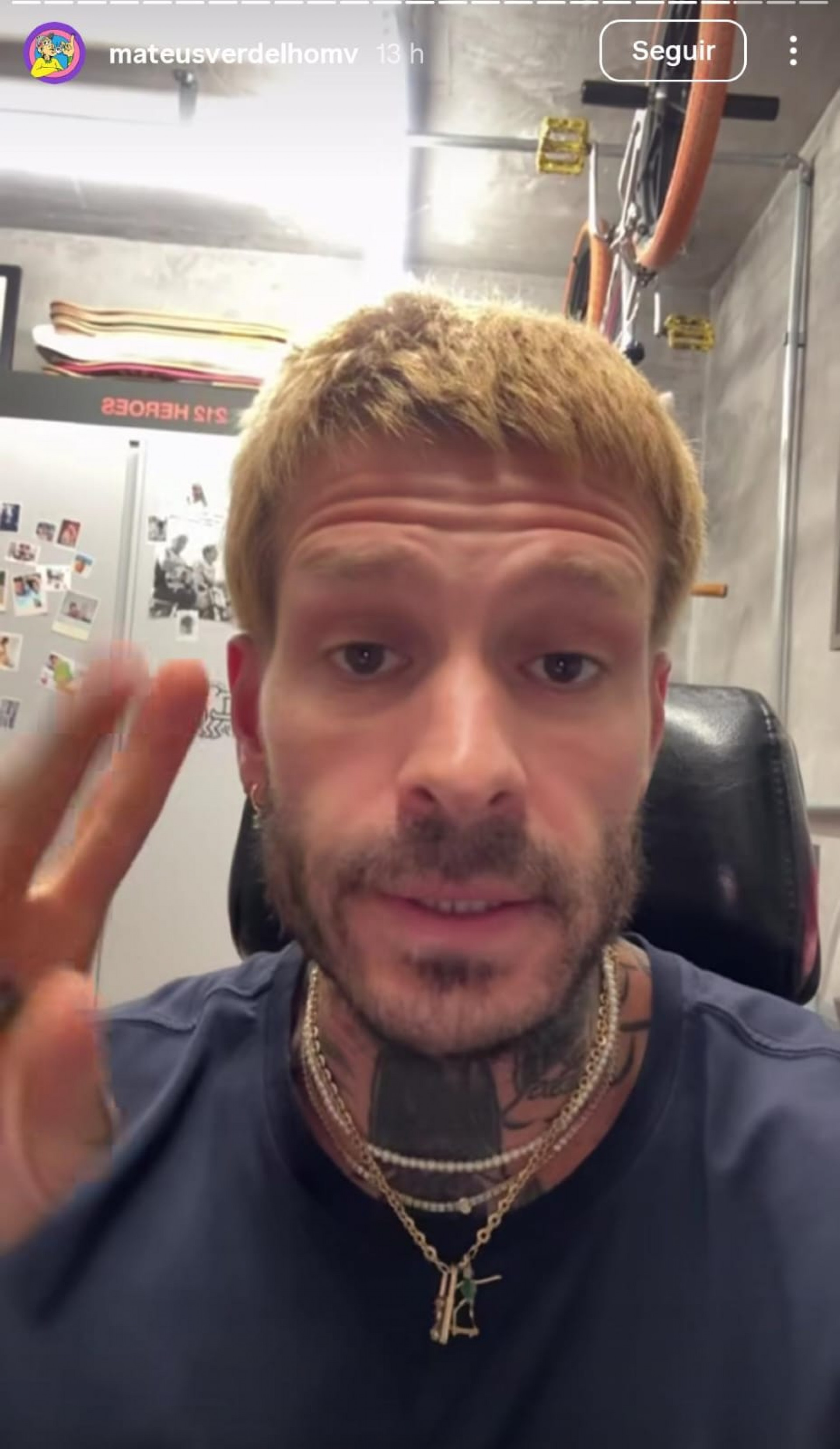 Mateus Verdelho manda indiretas após Shantal participar do podcast 'Grande Surto', apresentado por Fernanda Paes Leme - Reprodução de vídeo / Instagram
