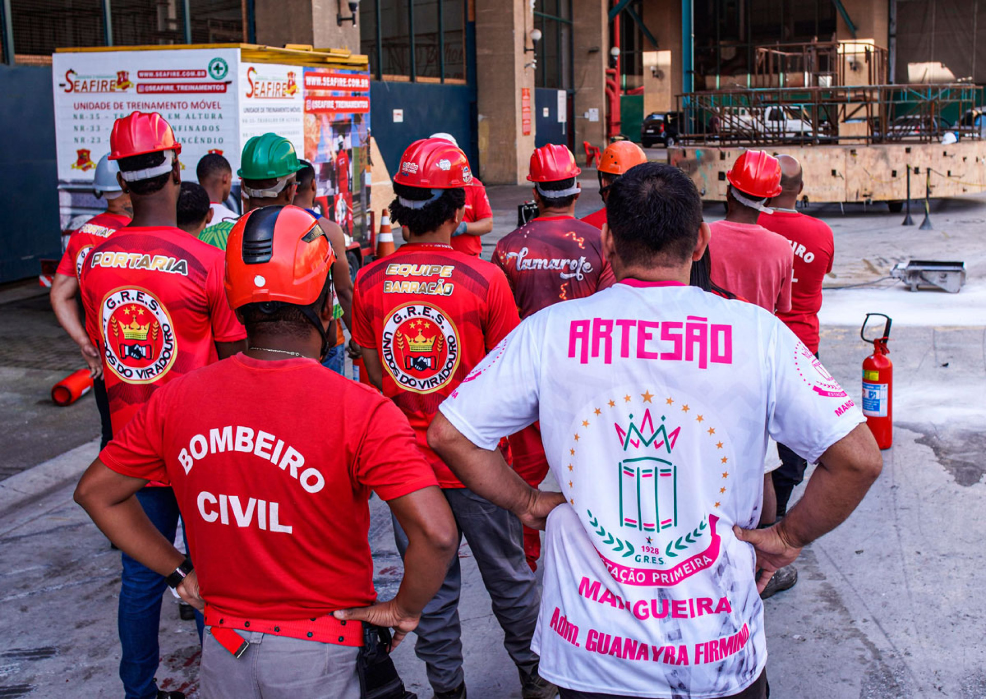 Treinamento na Cidade do Samba - Divulgação