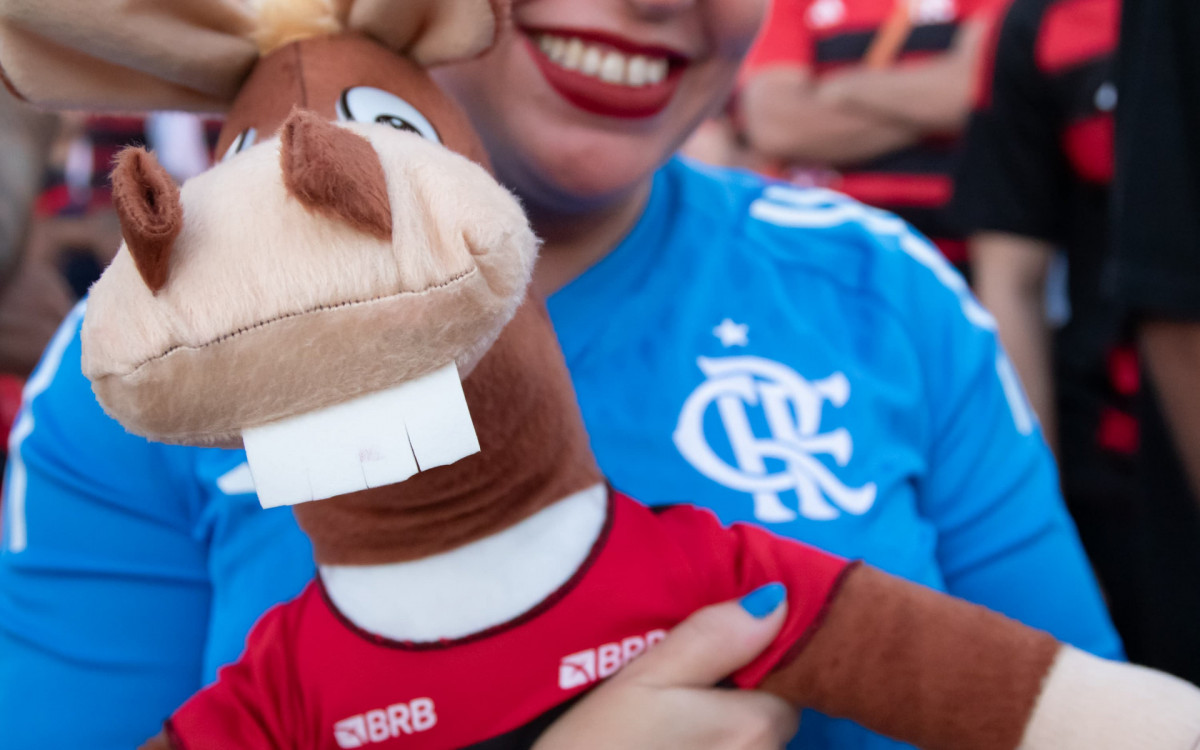 Torcedores do Flamengo marcaram presença na Fan Zone do Mundial, em Copacabana