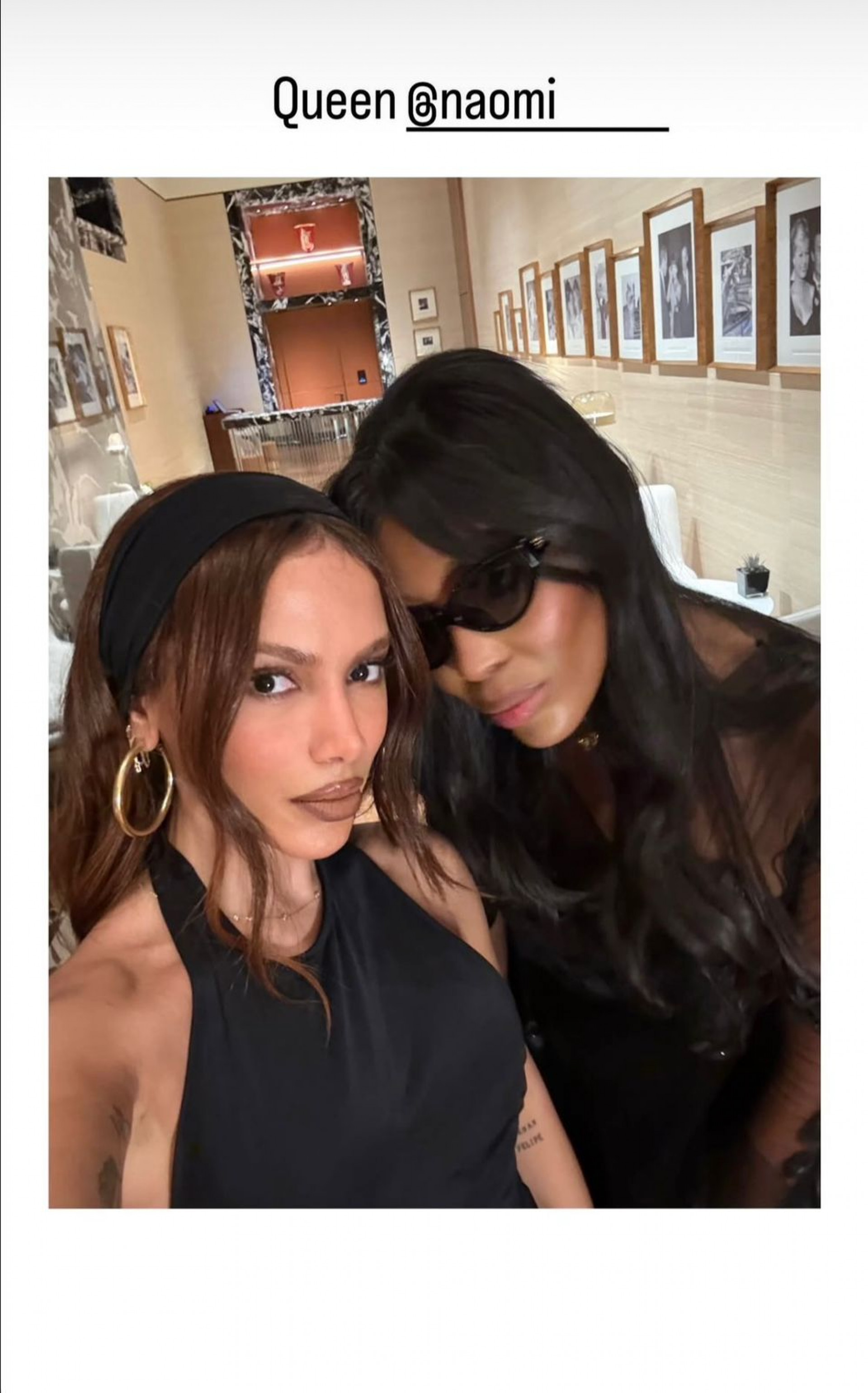 Anitta e Naomi Campbell - Reprodução/Instagram