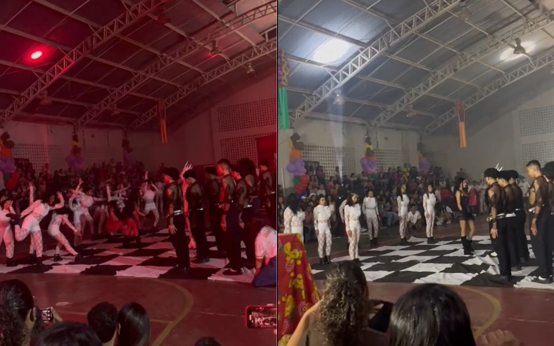 Estudantes do Piauí se inspiram em show de Lady Gaga em Copacabana para competir em gincana - Reprodução / Redes Sociais