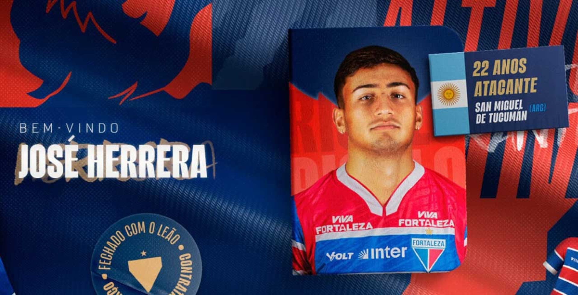 Fortaleza oficializa contrata&ccedil;&atilde;o do atacante argentino Jos&eacute; Herrera