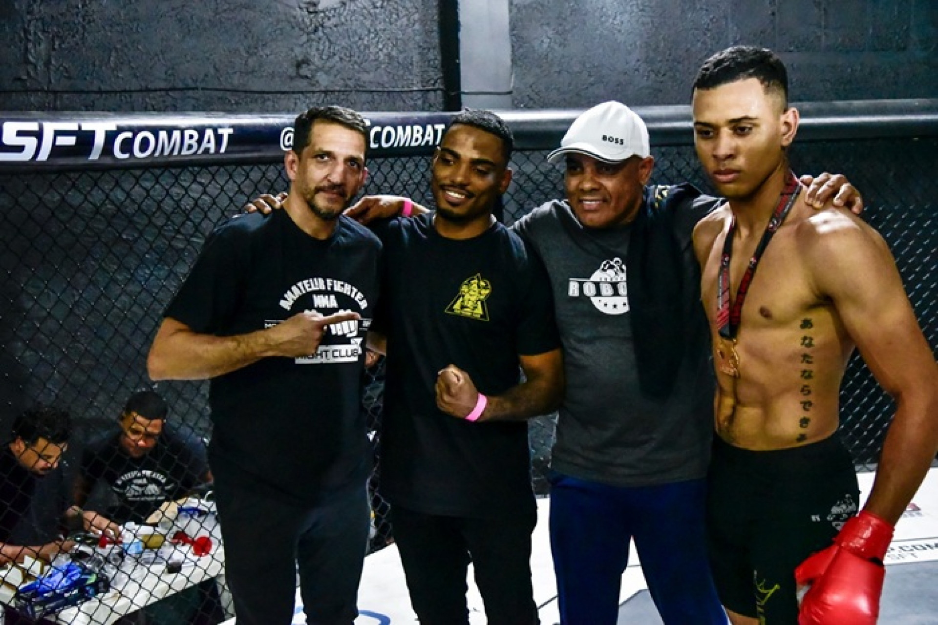 Magno (&agrave; esquerda) falou sobre sucesso do SFT Combat Fight Club  - (Foto Eduardo Rocha)