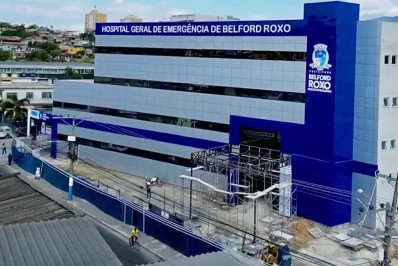 Expansão do Hospital Municipal de Belford Roxo está com 70% de obras concluídas