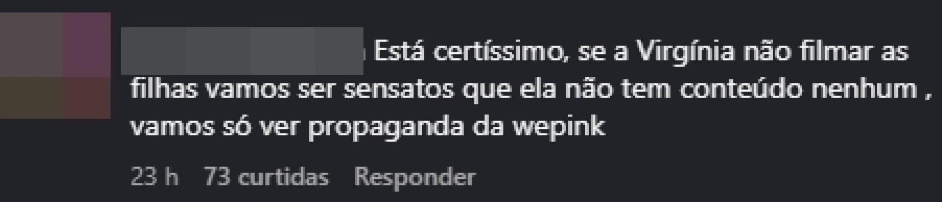 Print tirado de uma página do Instagram - Reprodução/Instagram
