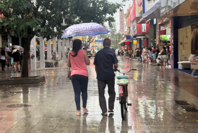 Frente fria traz chuva e vento forte para Macaé