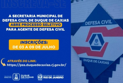 Defesa Civil de Caxias publica edital para processo seletivo