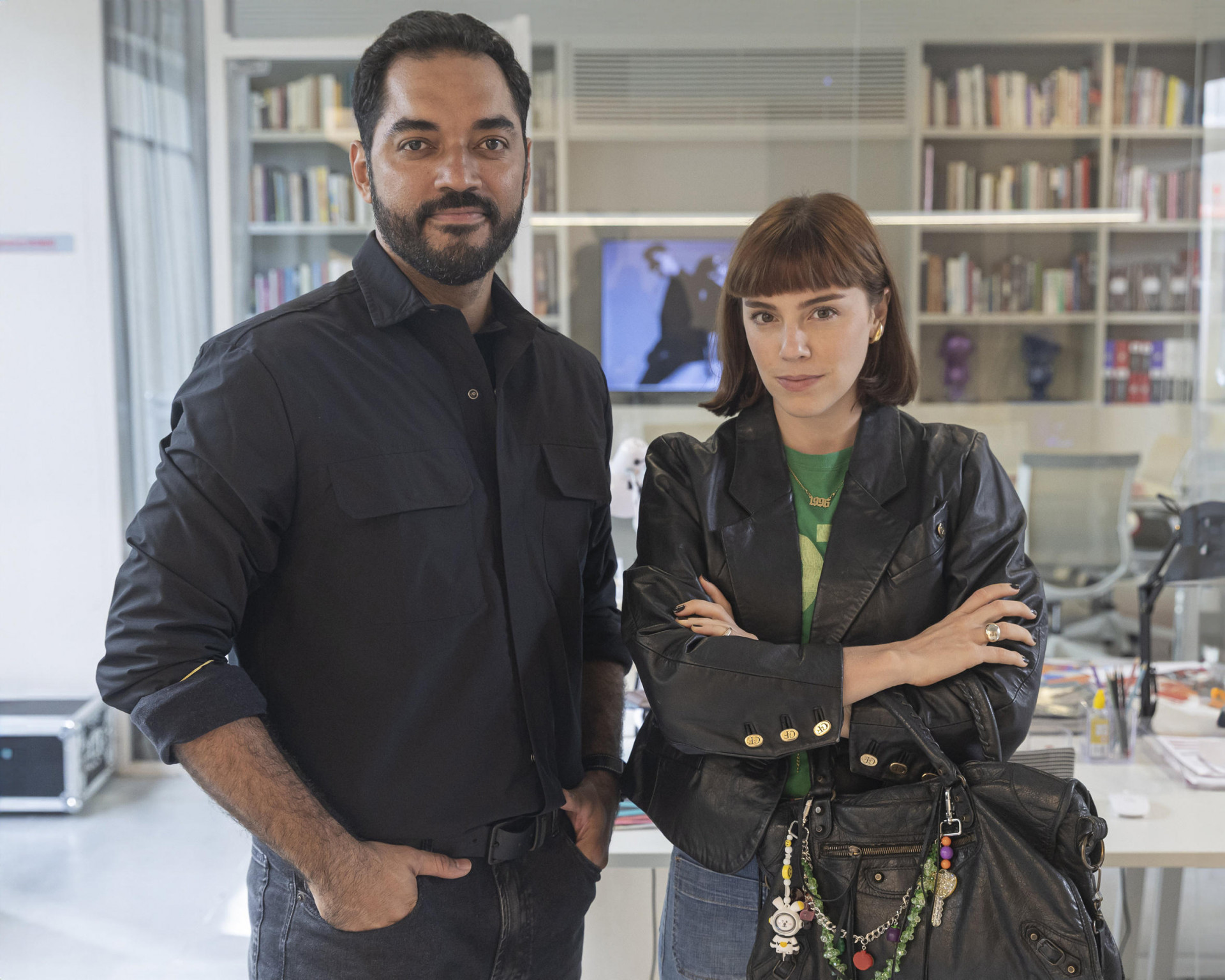 Mário Sérgio (Thomás Aquino) e Solange (Alice Wegmann) - TV Globo/ Léo Rosario