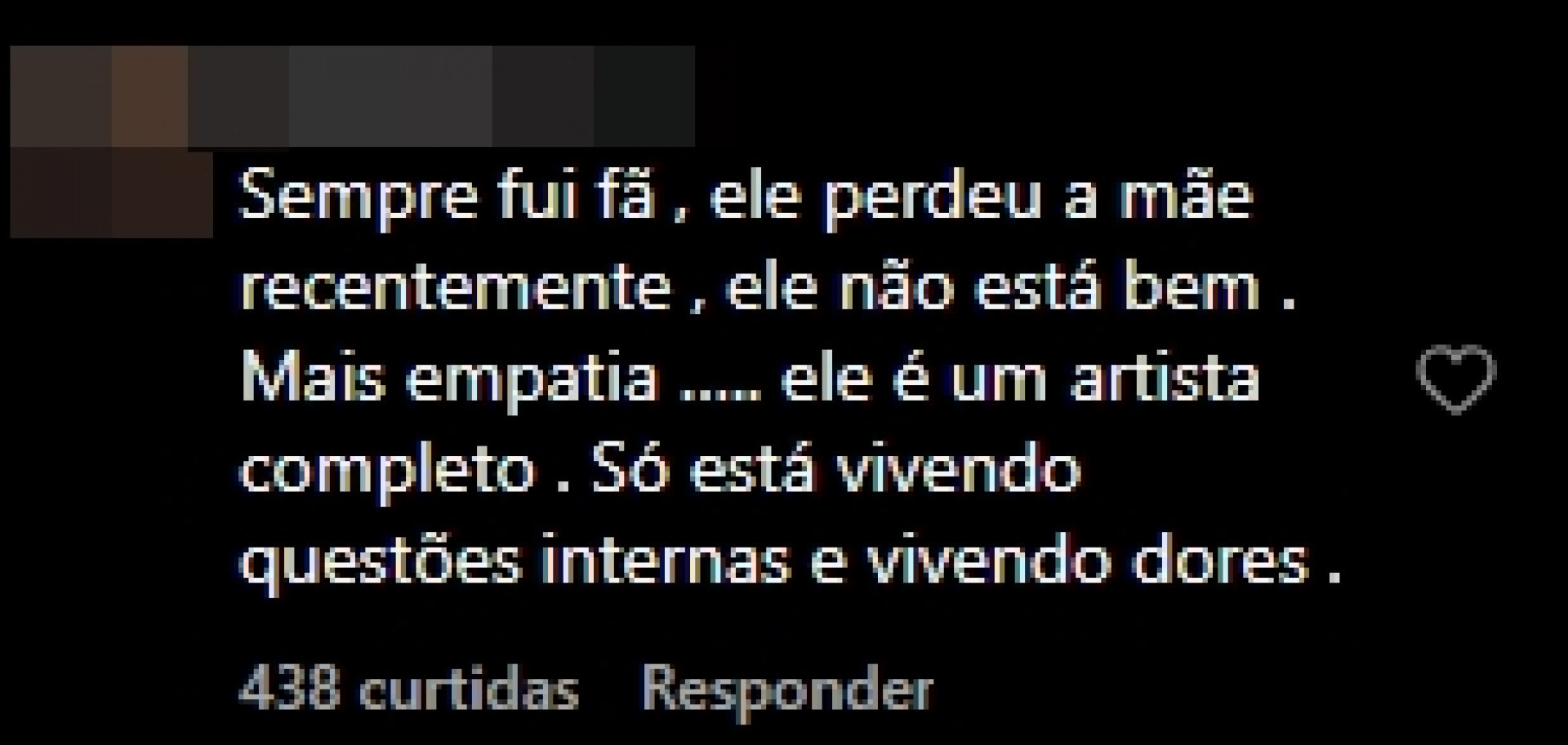Print tirado de uma página do Instagram - Reprodução/Instagram