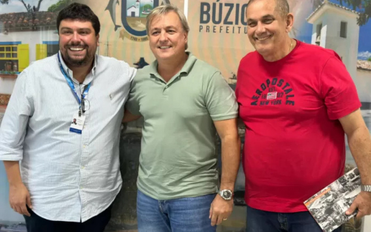 Bruno Lessa, Alexandre Martins e Marcão (da esquerda para a direita)