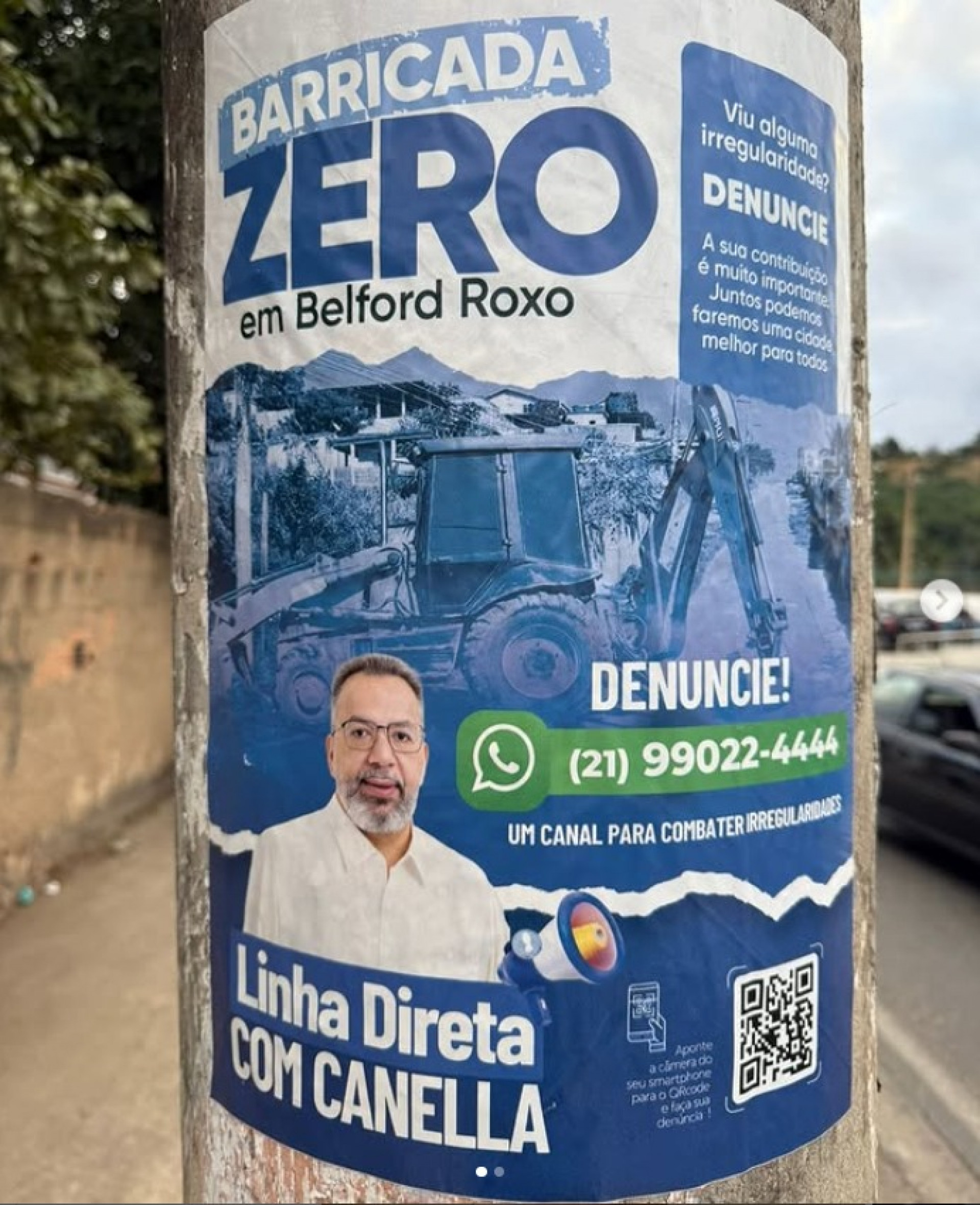 O prefeito Márcio Canella criou o canal de comunicação, Disque Canella (21 99022-4444) e o Barricada Zero - Divulgação / PMBR