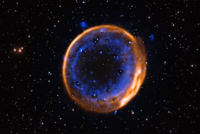 Imagem inédita captada por telescópio mostra restos de estrela destruída por dupla explosão