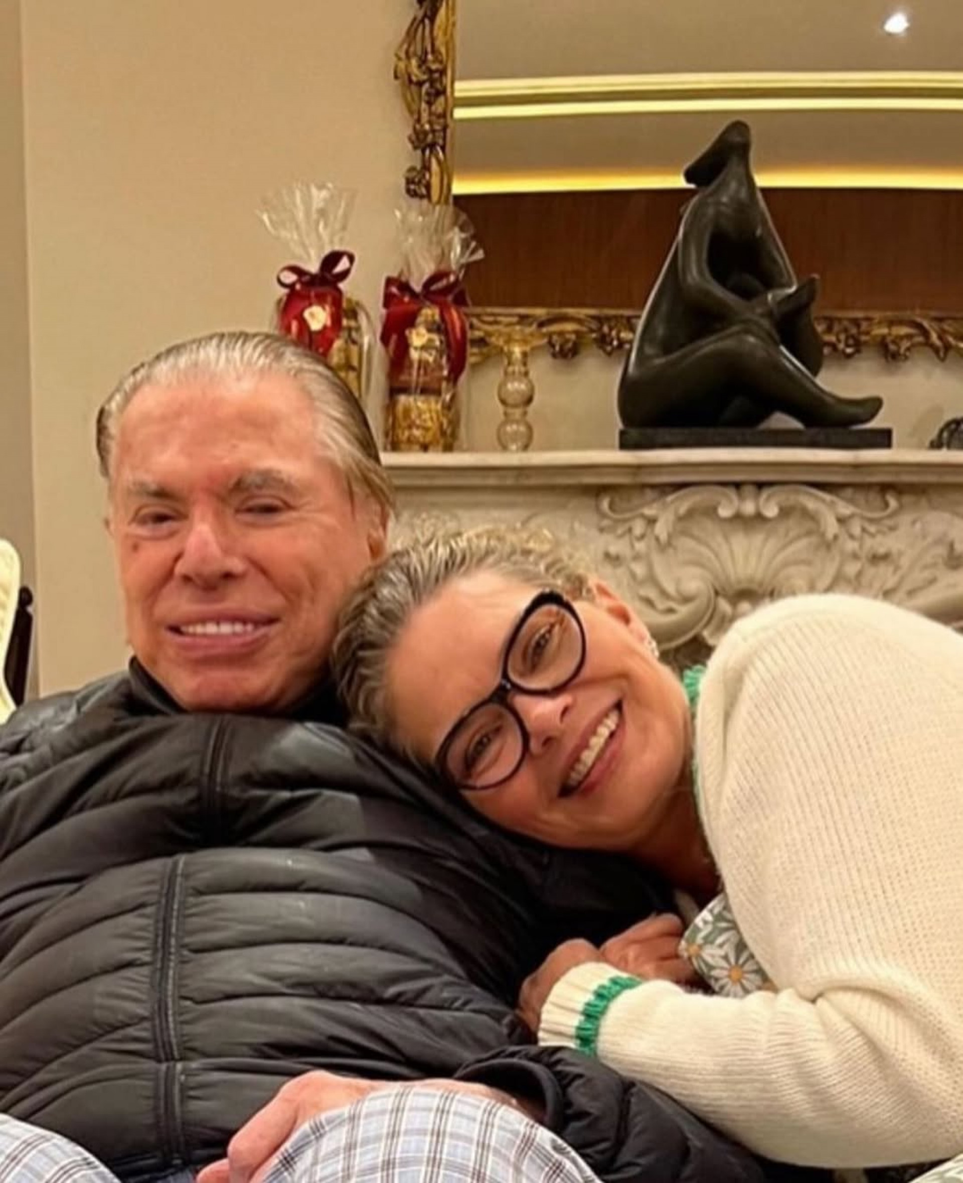 Silvio Santos e Cintia Abravanel - Reprodução/instagram