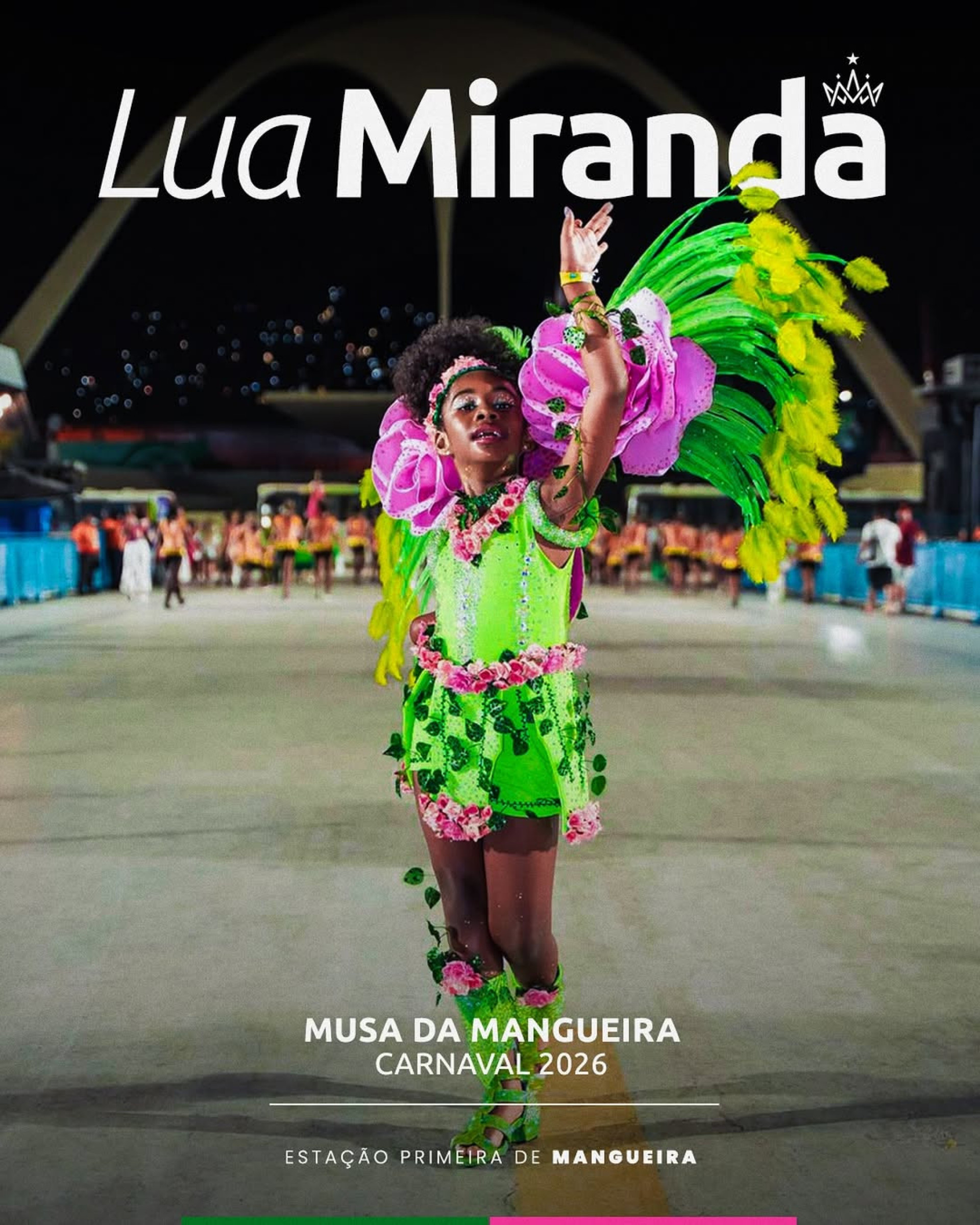Lua Miranda é a nova musa da Mangueira - Reprodução / Instagram