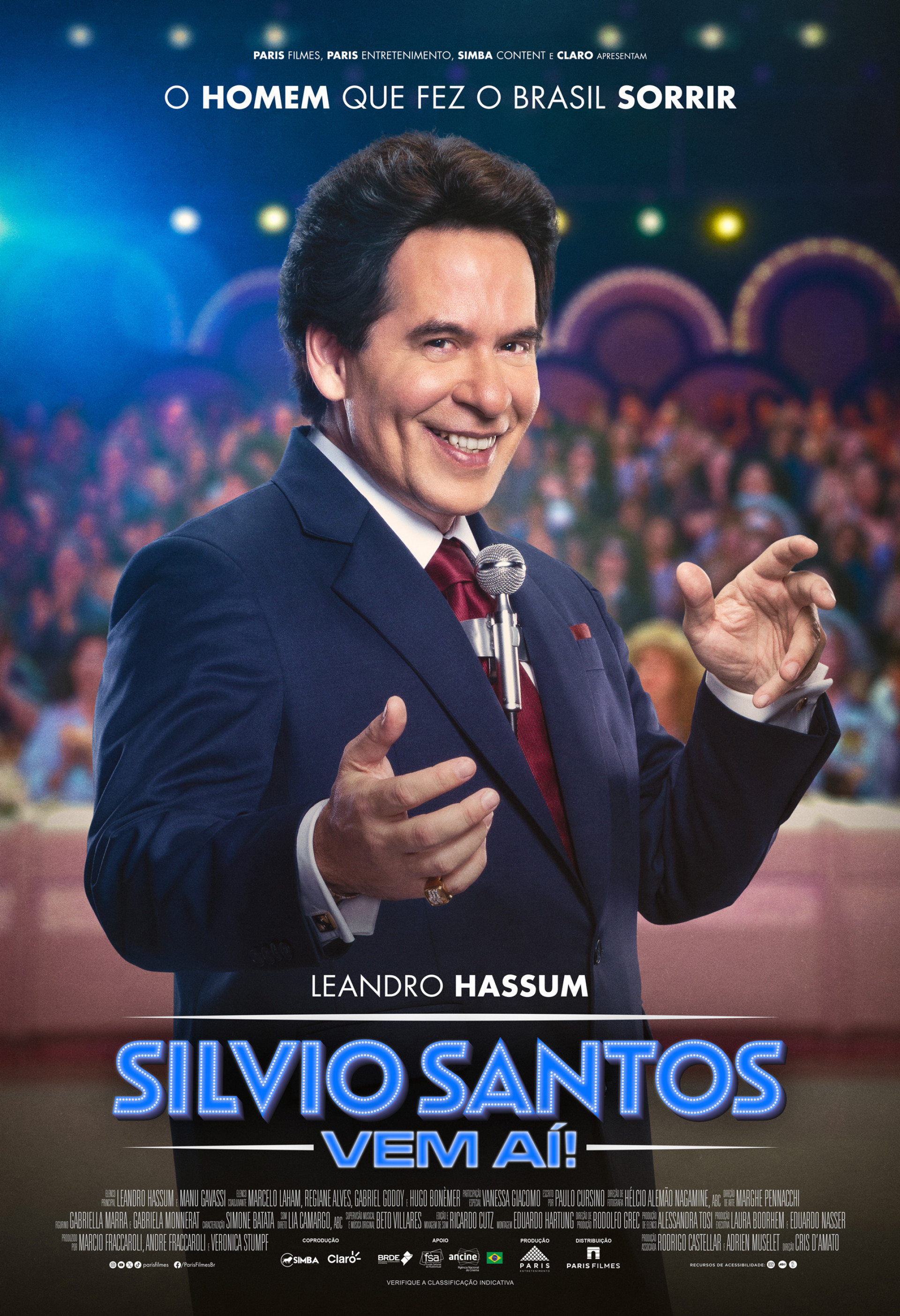 Filme 'Silvio Santos Vem Aí' ganha cartaz e data de estreia nos cinemas para 30 de outubro - Divulgação