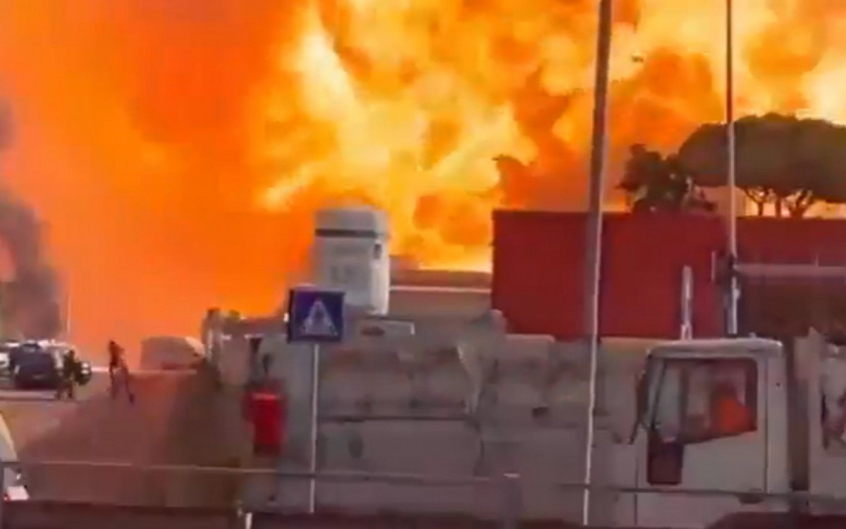 A explosão fez tremer as janelas de diversos edifícios em Roma