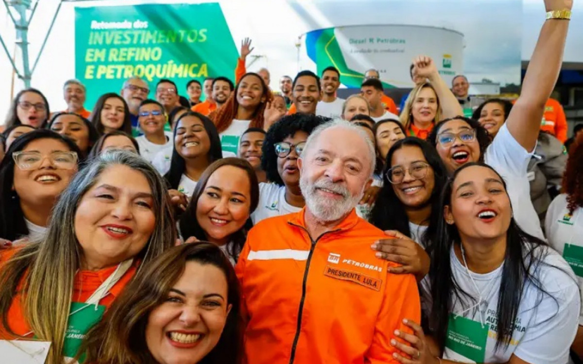 Lula participou de Cerimônia de Anúncio de Investimentos da Petrobras em Refino e Petroquímica no Rio