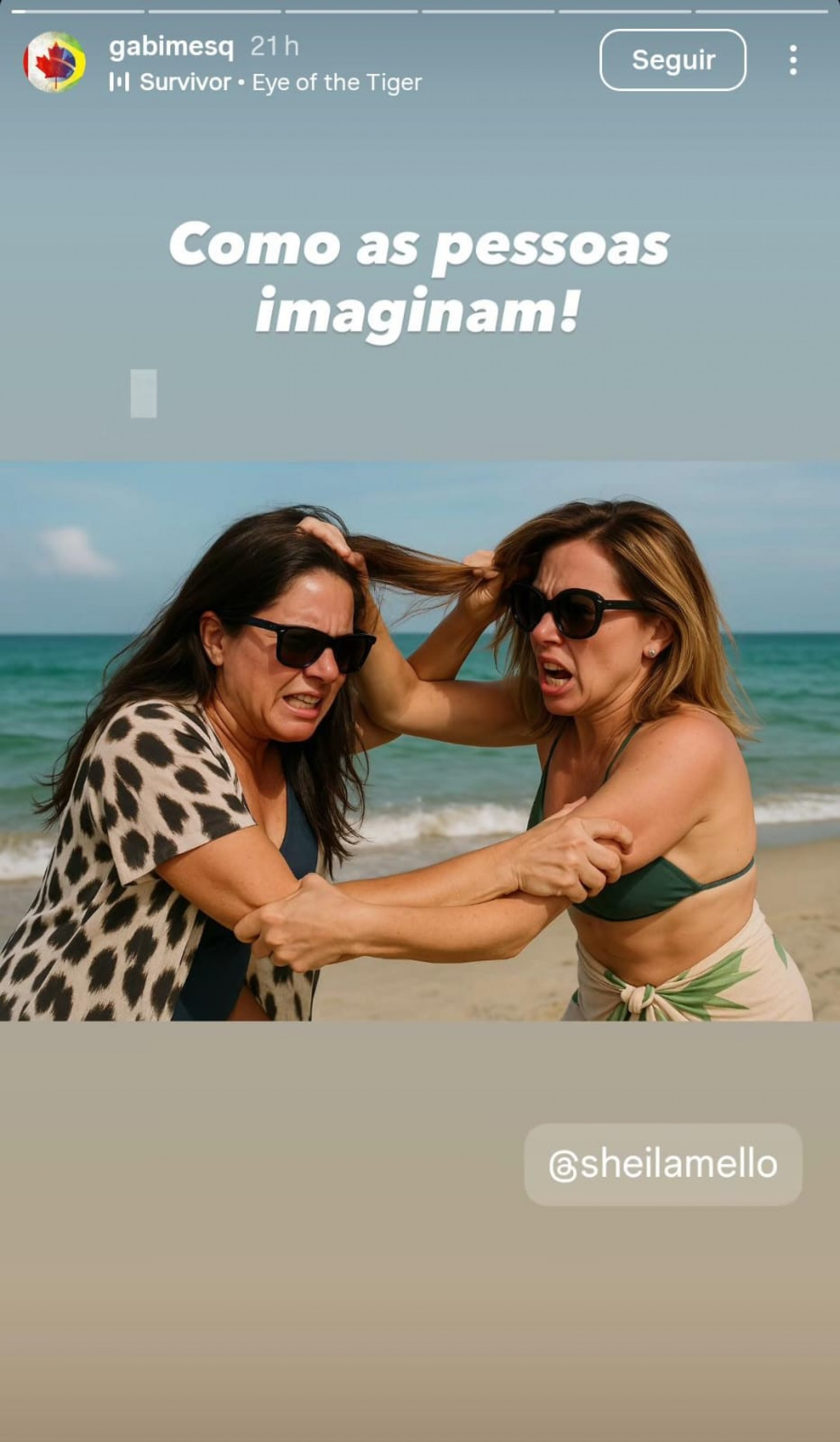 Gabriela Mesquita comenta affair do marido, Jacaré, com Sheila Mello - Reprodução / Instagram