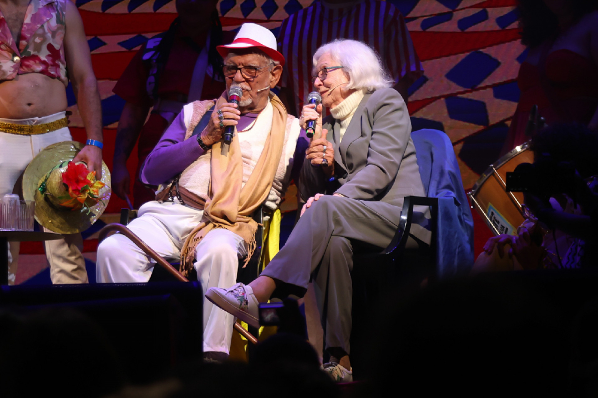 Fernanda Montenegro canta com Amir Haddad  - Roberto Filho / Brazil News