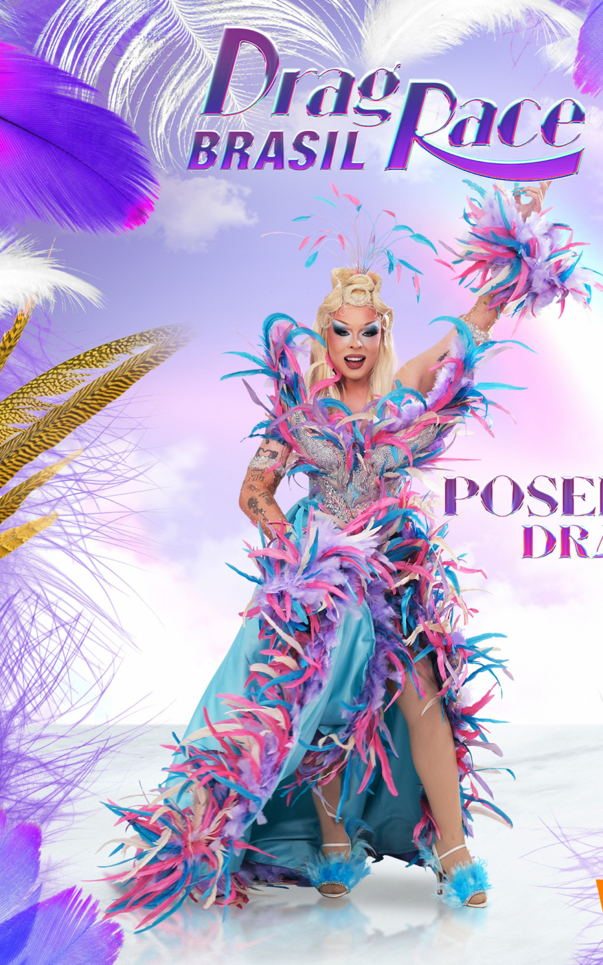 Poseidon é uma das participantes do 'Drag Race Brasil' - Divulgação