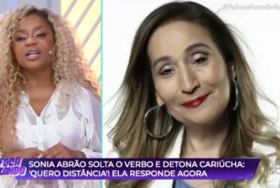 Depois de ser detonada por Sonia Abrão, Cariucha chora e pede desculpas à apresentadora