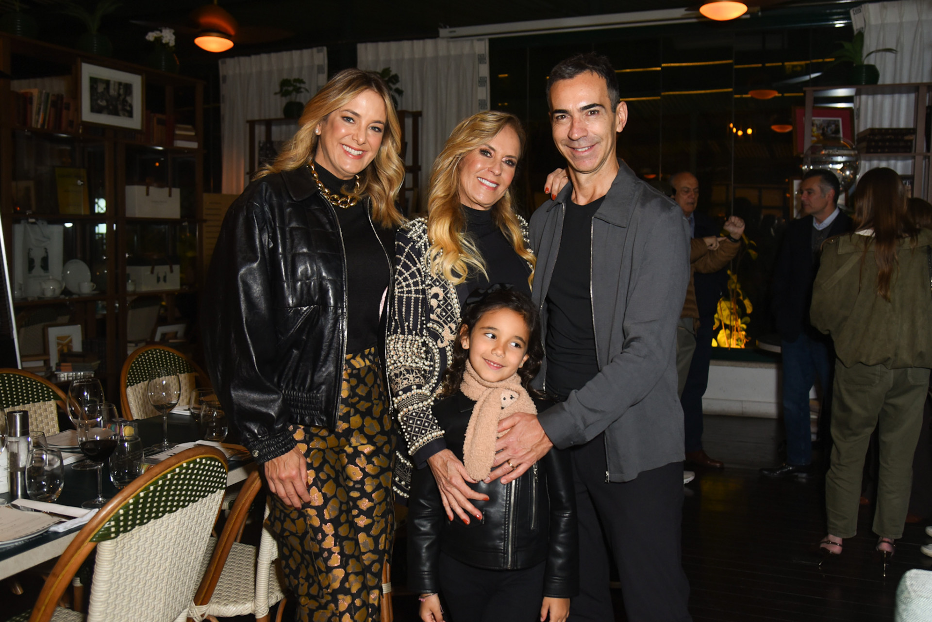 Ticiane Pinheiro, Helô Pinheiro, César Tralli e Manuella - Andy Santana / Brazil News