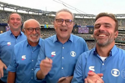 Dança de Luís Roberto e comentaristas da Globo após eliminação do Fluminense gera críticas na web