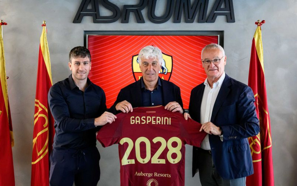O técnico da Roma Gian Piero Gasperini quer Wesley como reforço da equipe italiana em 2025