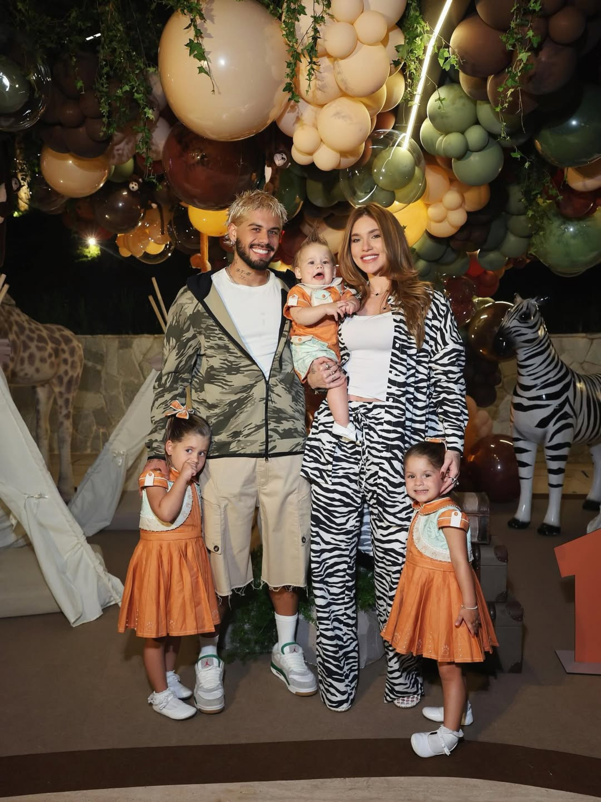 Virginia e Zé Felipe aparecem juntos em festa do filho - Reprodução / Instagram 