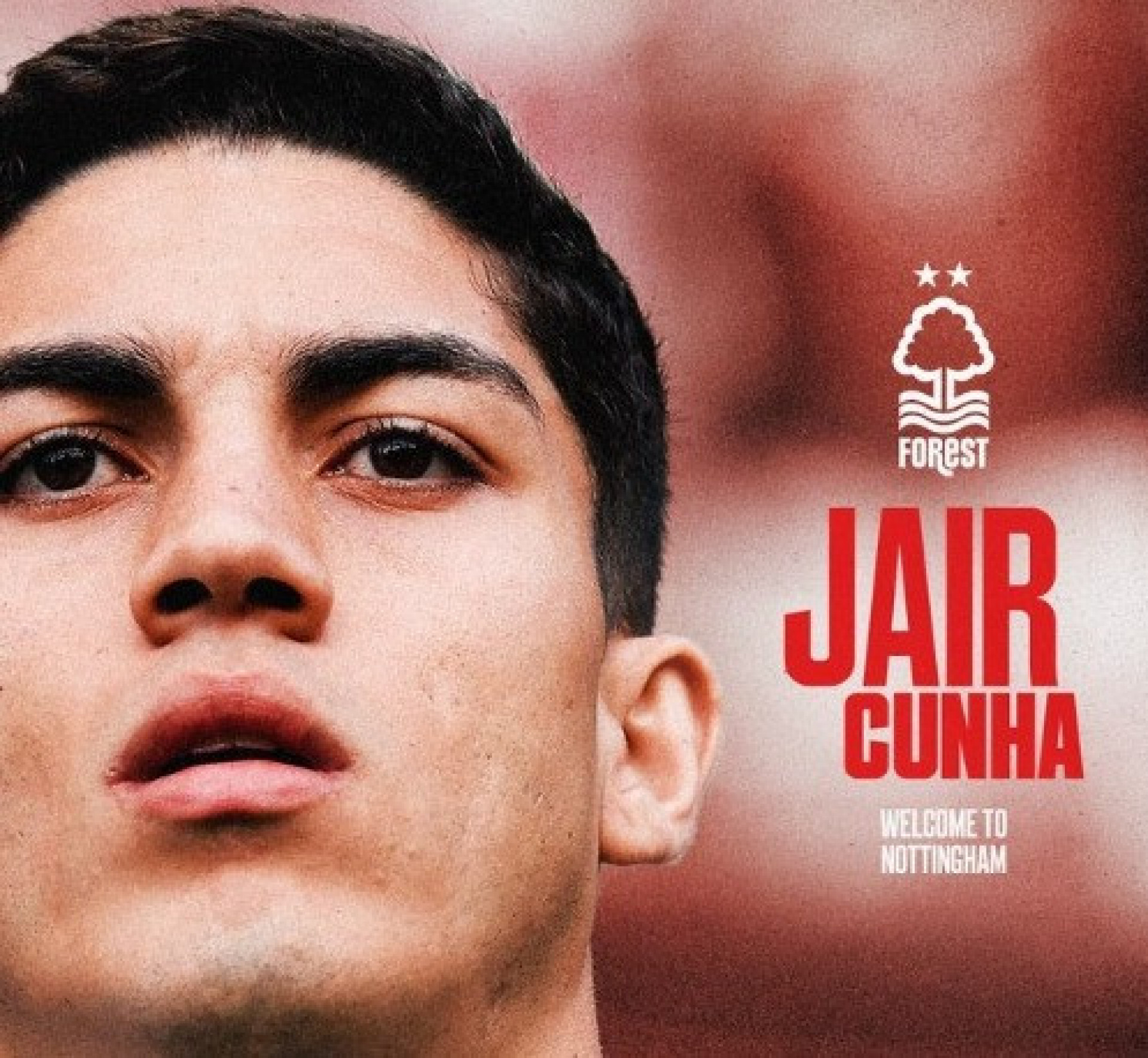 Jair Cunha foi anunciado pelo Nottingham Forest - Divulga&ccedil;&atilde;o / Nottingham Forest