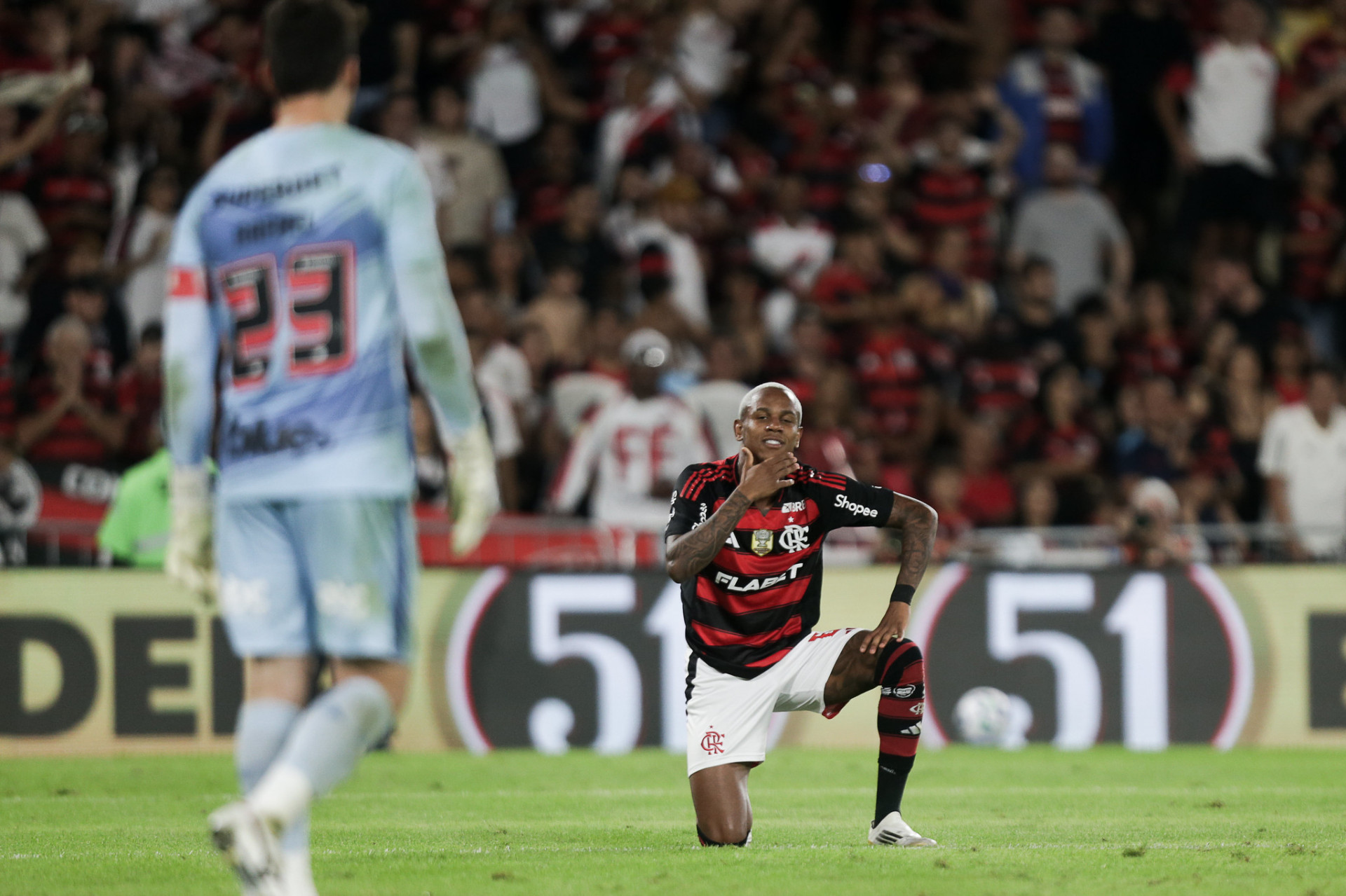 Wallace Yan fechou a conta para o Flamengo no Maracanã - Gilvan de Souza/Flamengo