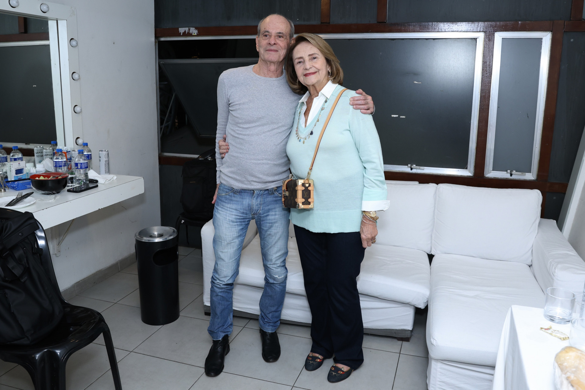 Ney Matogrosso com a mãe de Cazuza, Lucinha Araújo - Roberto Filho / Brazil News