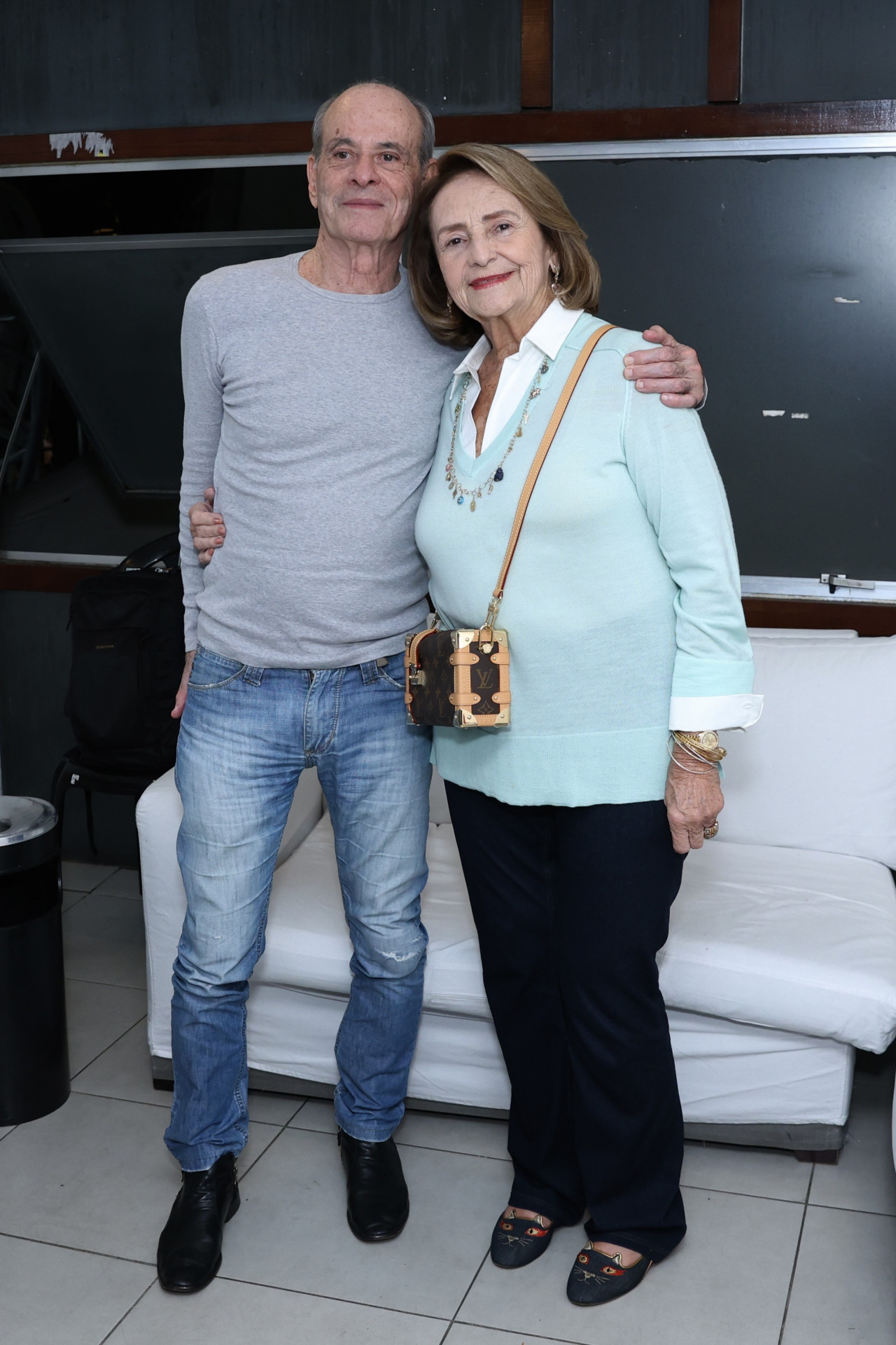 Ney Matogrosso com a mãe de Cazuza, Lucinha Araújo - Roberto Filho / Brazil News