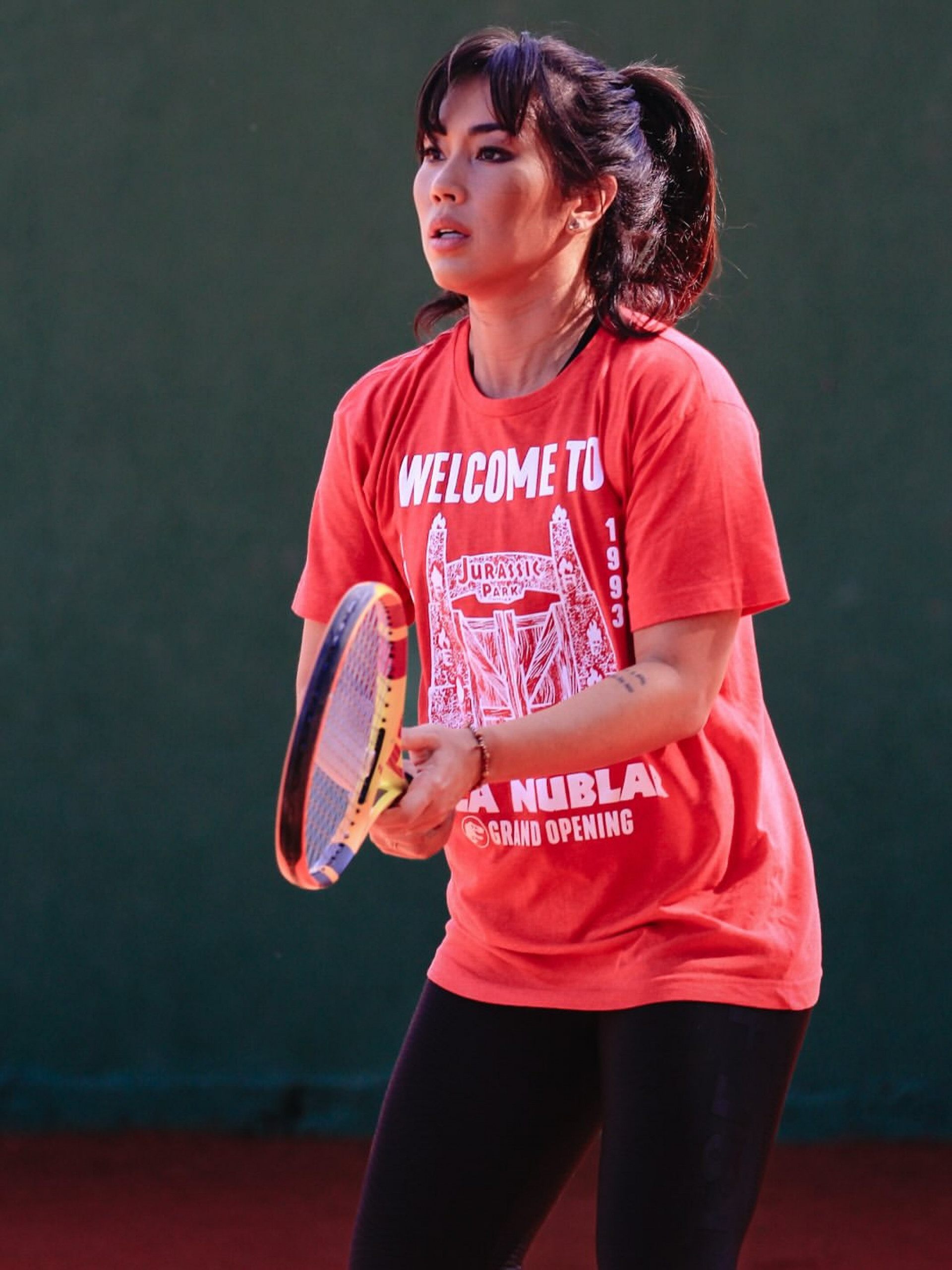 Danni Suzuki disputa partida de tênis com o filho Kauai - Reprodução / Instagram 