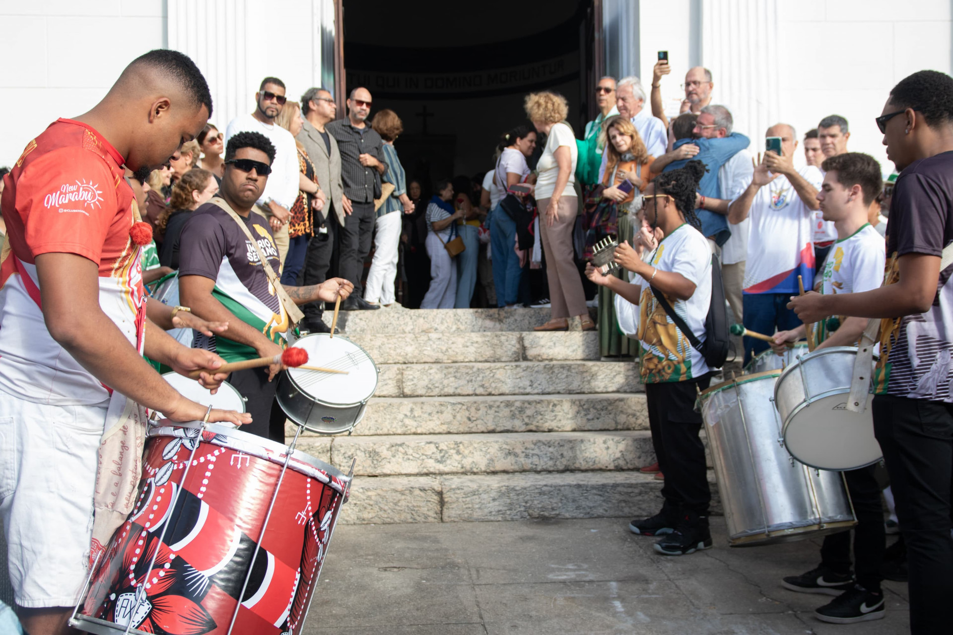 Ritmistas homenagearam a carnavalesca Maria Augusta Rodrigues - Érica Martin / Agência O Dia