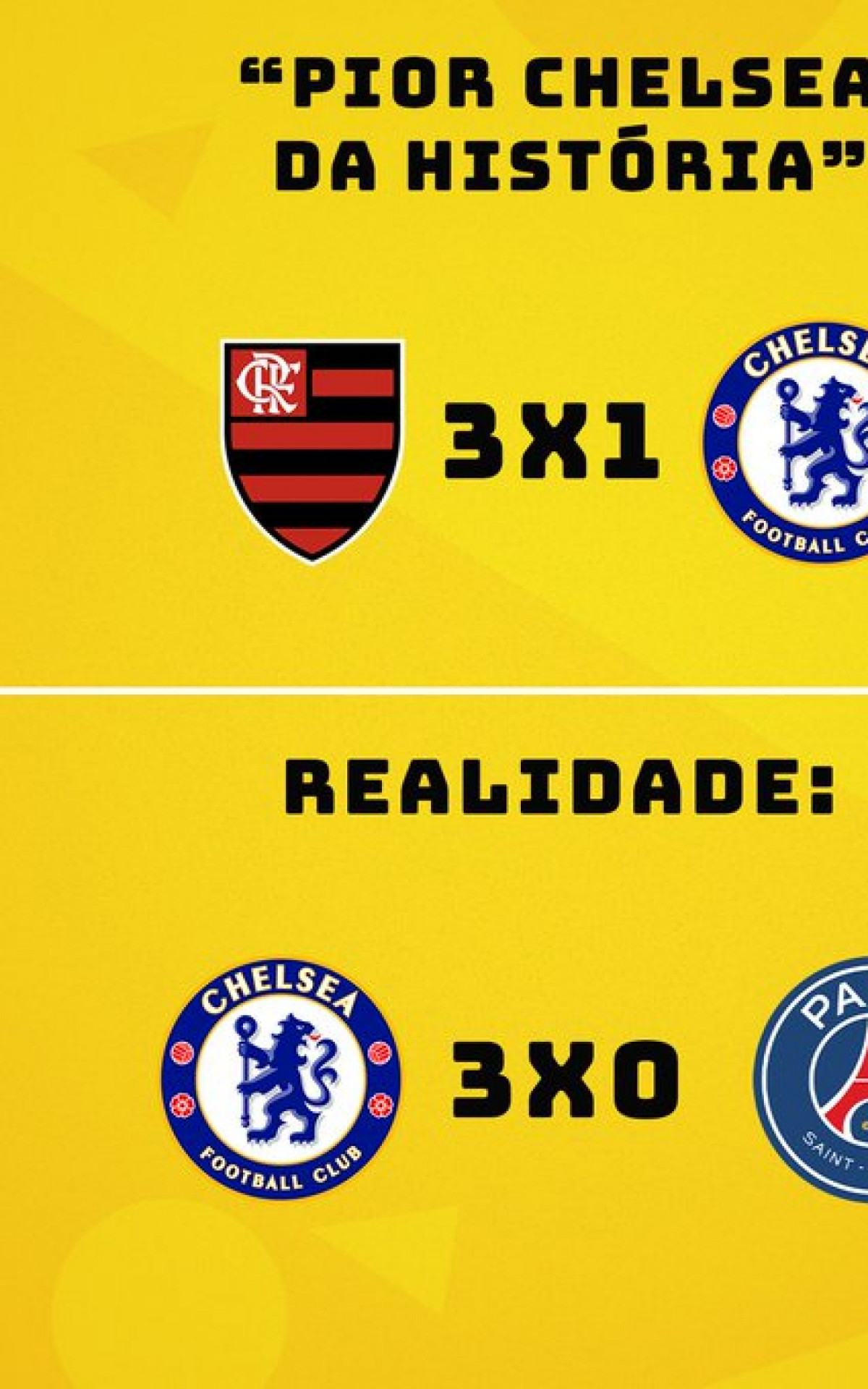 Torcedores relembraram a vitória do Flamengo após o título do Chelsea no Mundial de Clubes