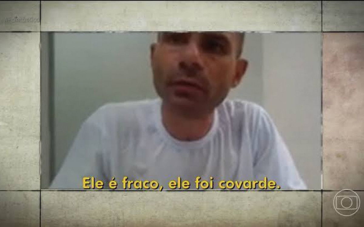 Abel Pacheco, conhecido como Vida Loka, um criminoso com longo histórico no PCC, acusa Marcos Willians Camacho, o Marcola de ter traído a facção - Reprodução/TV Globo