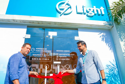 Inauguração da nova agência da Light em São João de Meriti teve presença de Léo Vieira