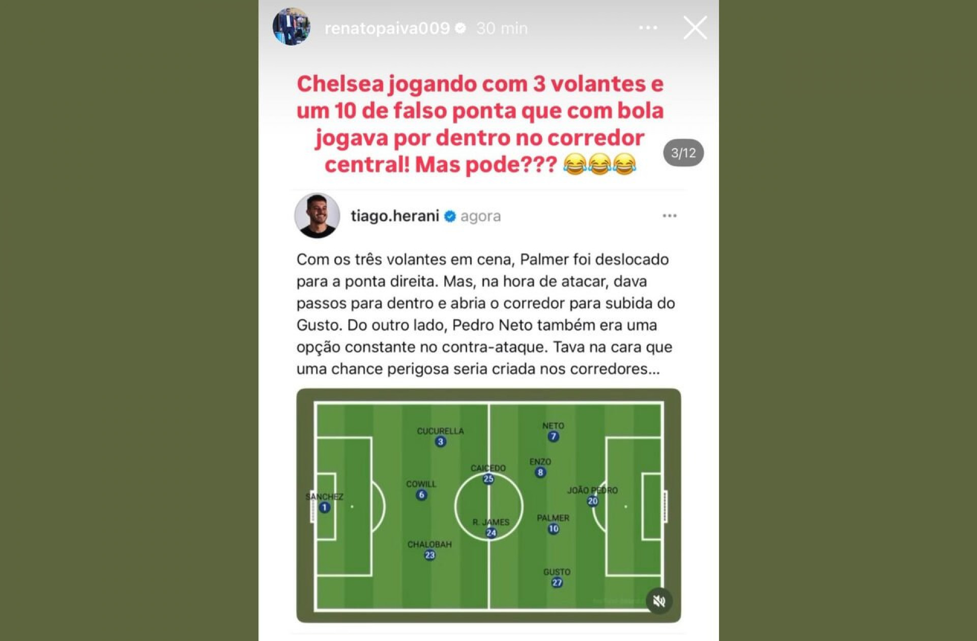 Renato Paiva alfineta Textor, do Botafogo, ap&oacute;s t&iacute;tulo do Chelsea sobre o PSG
