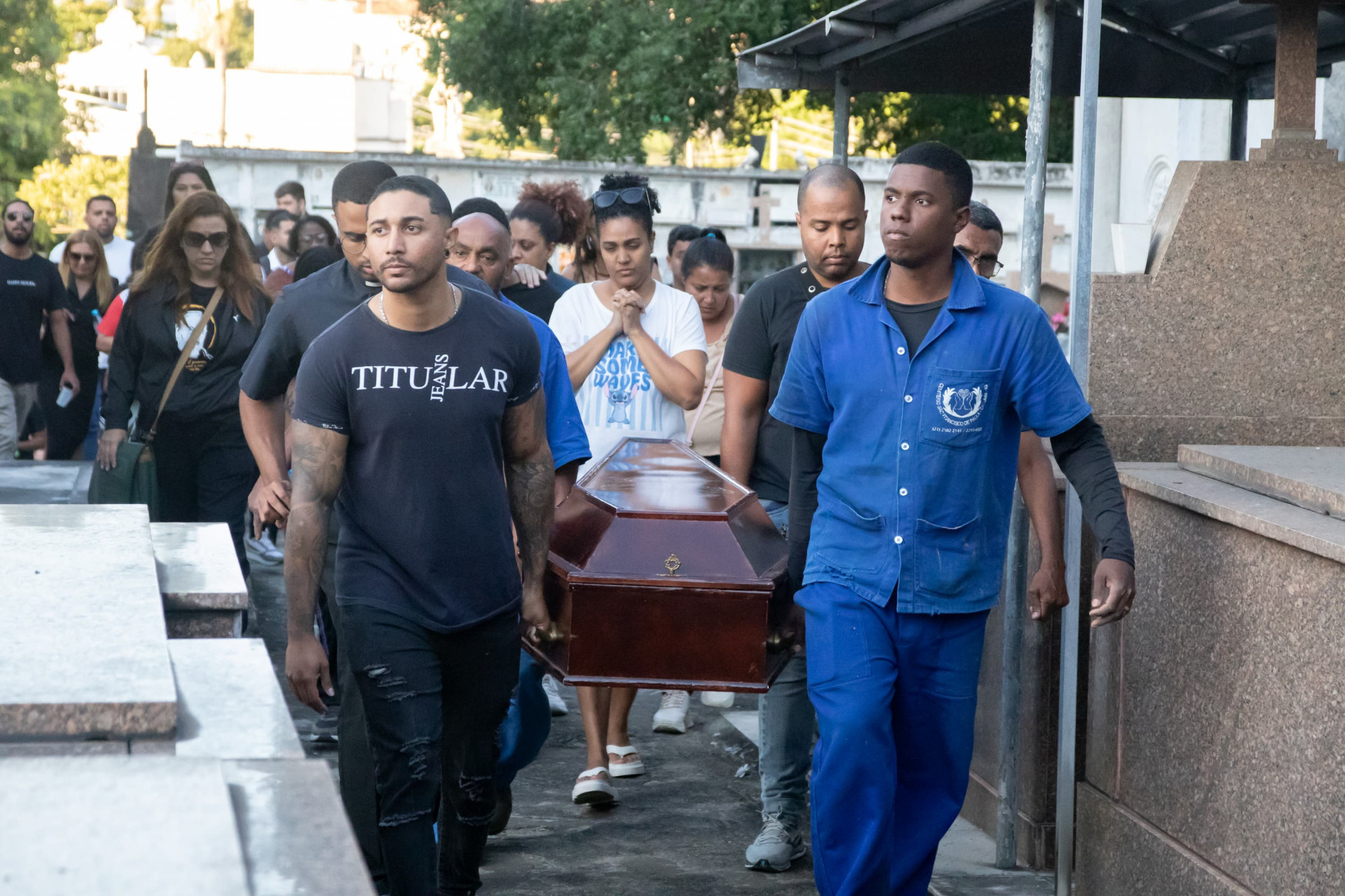 Lidiane Teixeira da Silva foi sepultada no Catumbi - Érica Martin / Agência O Dia